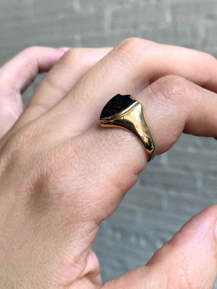 19th Century Bloodstone Signet Ring