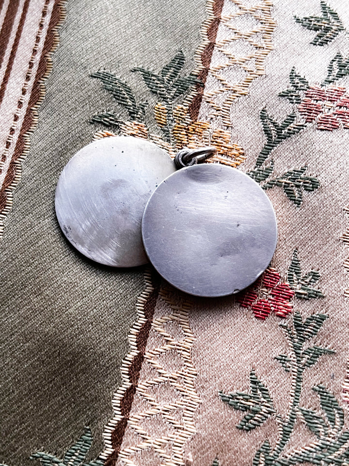 Outstanding Edwardian Enamel Locket of Mary Pickford as The Spider Lady