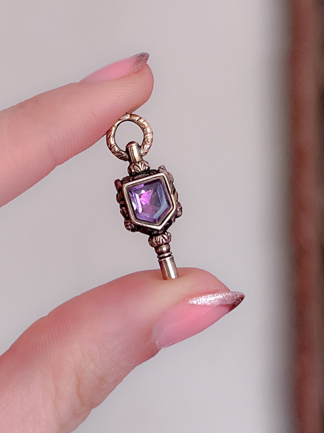 Early 19th C Amethyst and bloodstone Fob Circa 1830