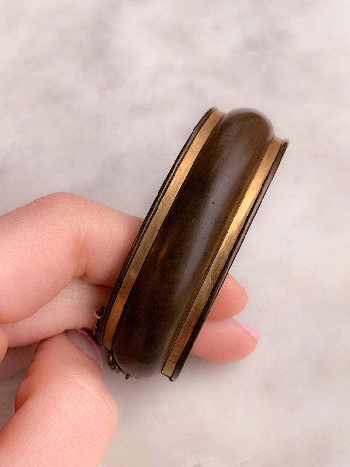 Special Vulcanite Victorian Cuff Circa 1860