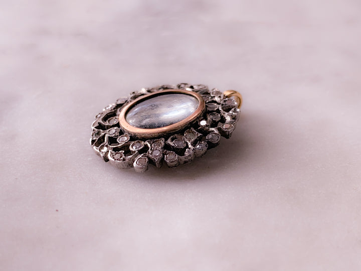 French 18th Century Portrait in 18k and Sterling
