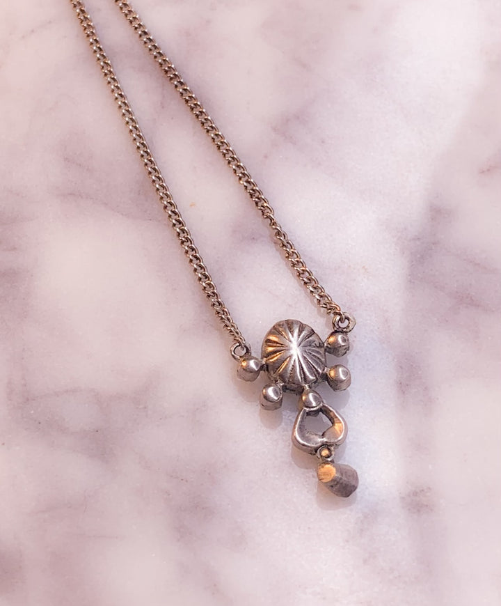 Paste and Sterling Silver Pendant