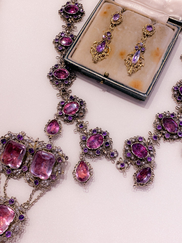 Exceptional Early 19th C Cannetille Earrings