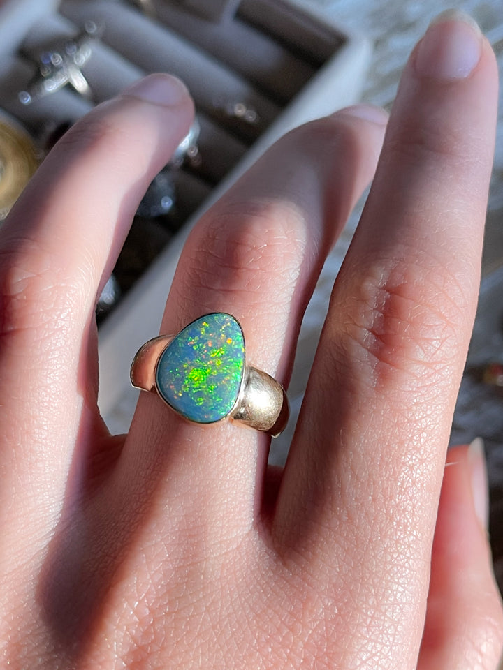 Boulder Opal Ring in 14k Circa 1970