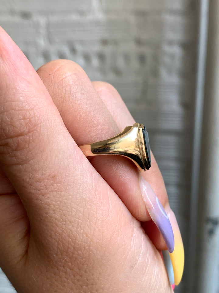 19th Century Bloodstone Signet Ring