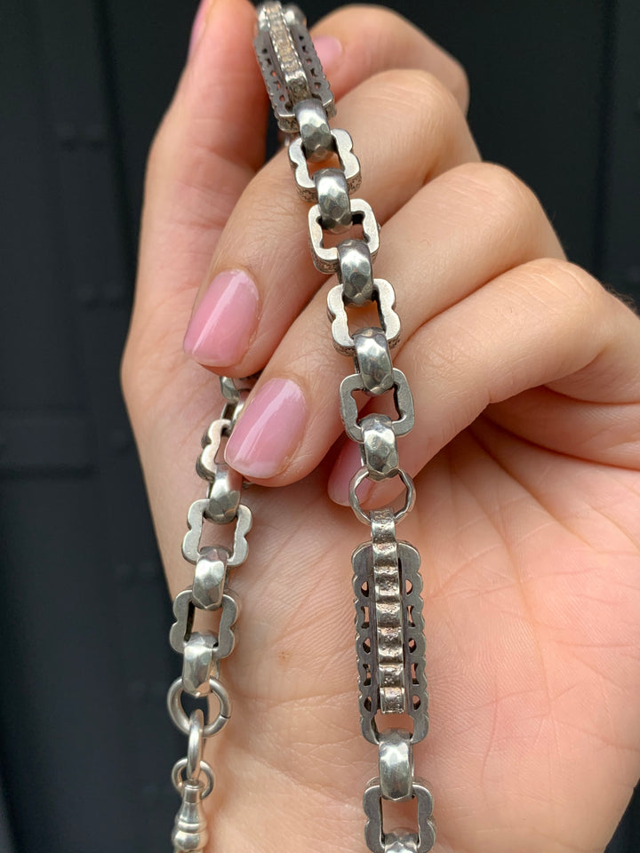 Rare Victorian Station Chain in Sterling