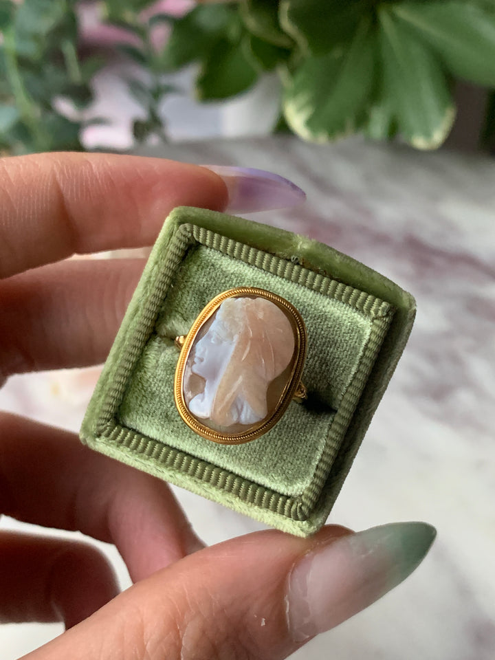 14ct Ostby Barton Double Opal and Diamond Ring