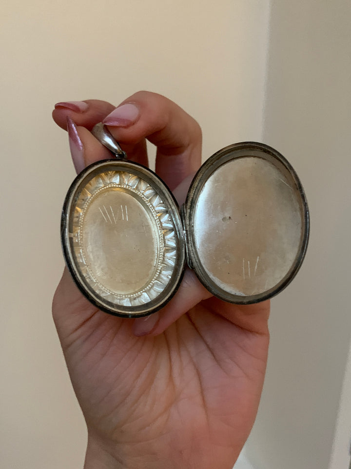 English Sterling Lover's Locket