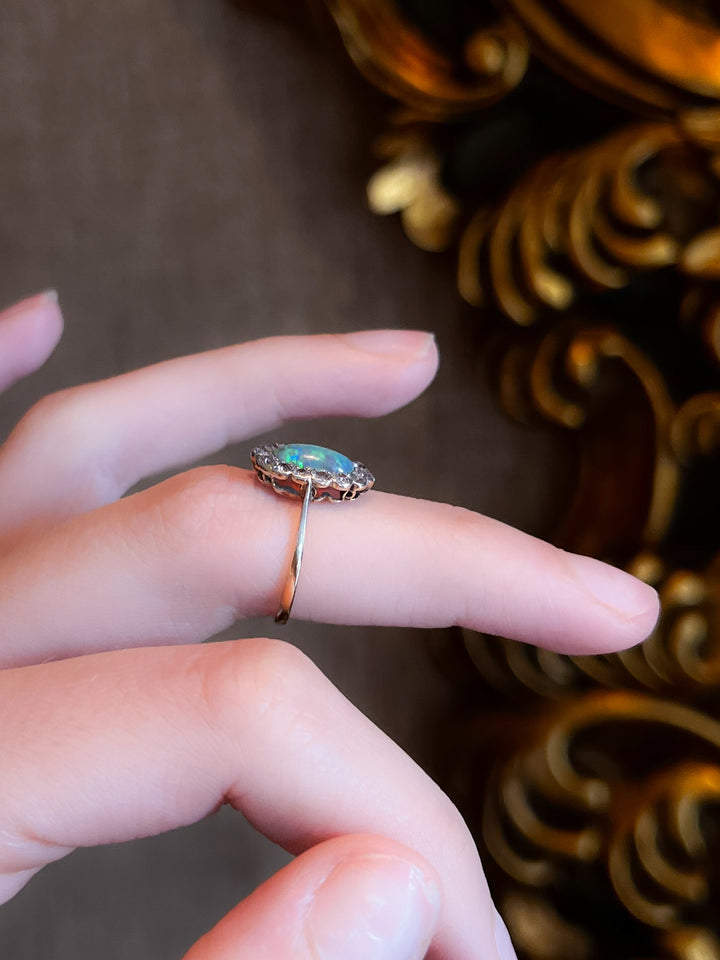 Outrageous Edwardian Opal Ring in 18k