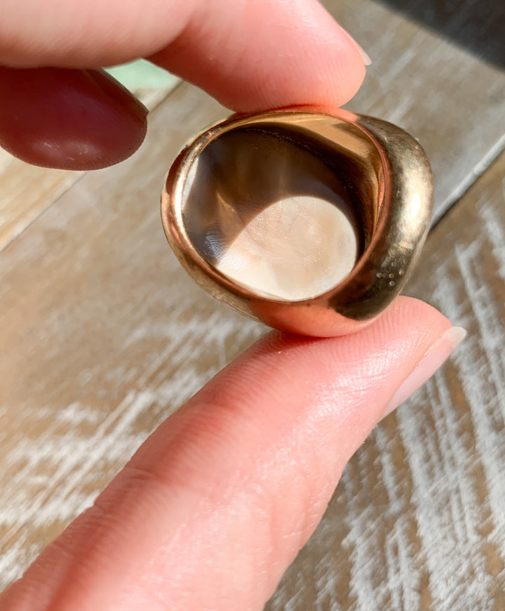 Massive 14k Intaglio Signet Ring *