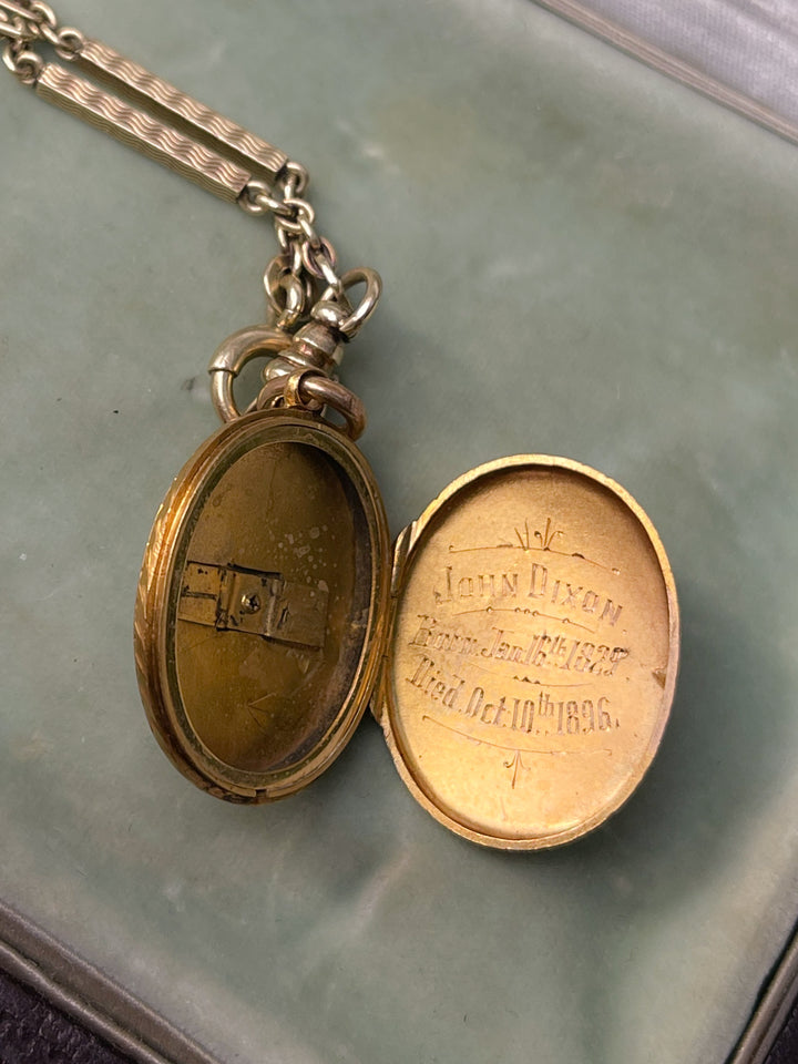 Starburst 18k Locket with Emerald Circa 1870