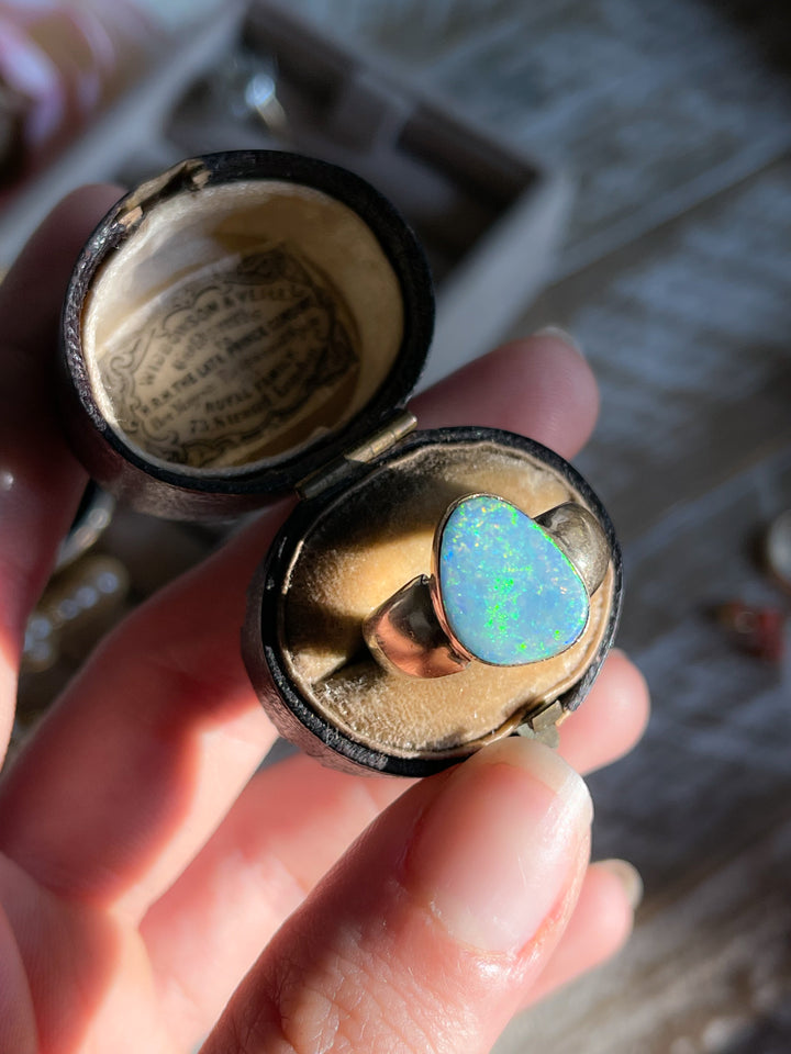 Boulder Opal Ring in 14k Circa 1970