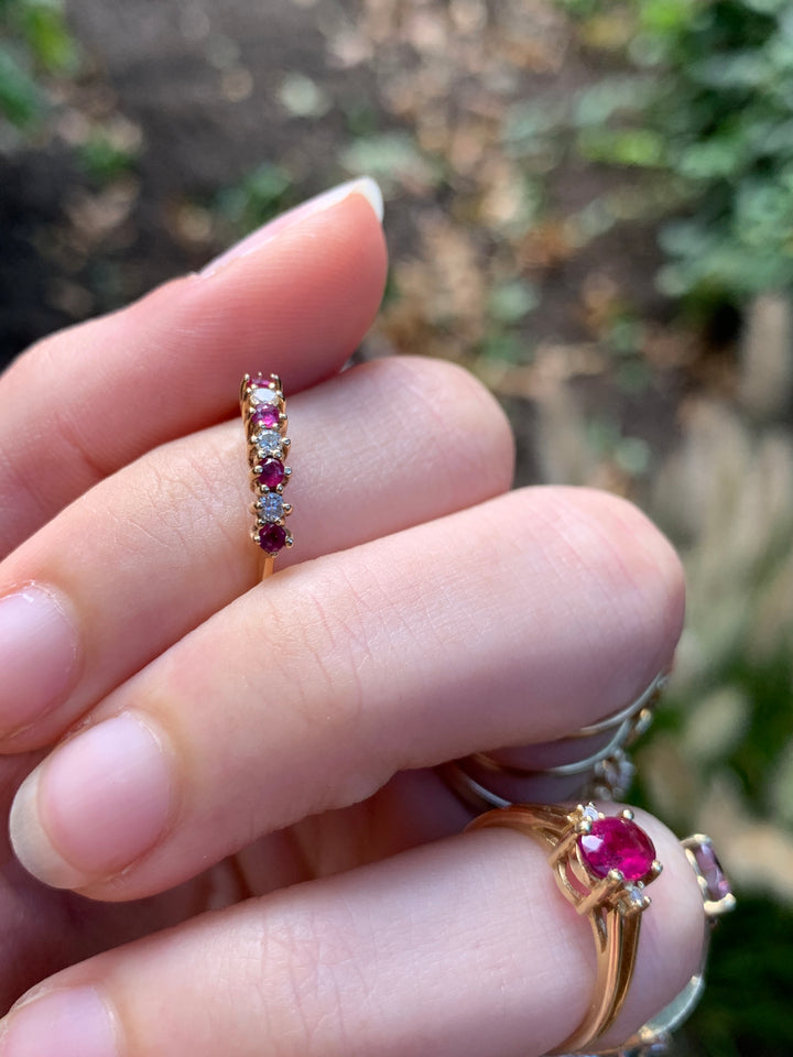 Ruby And Diamond Alternating Band Circa 1980