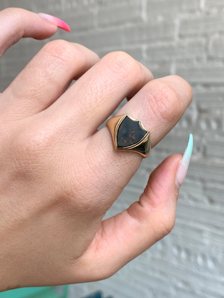 19th Century Bloodstone Signet Ring