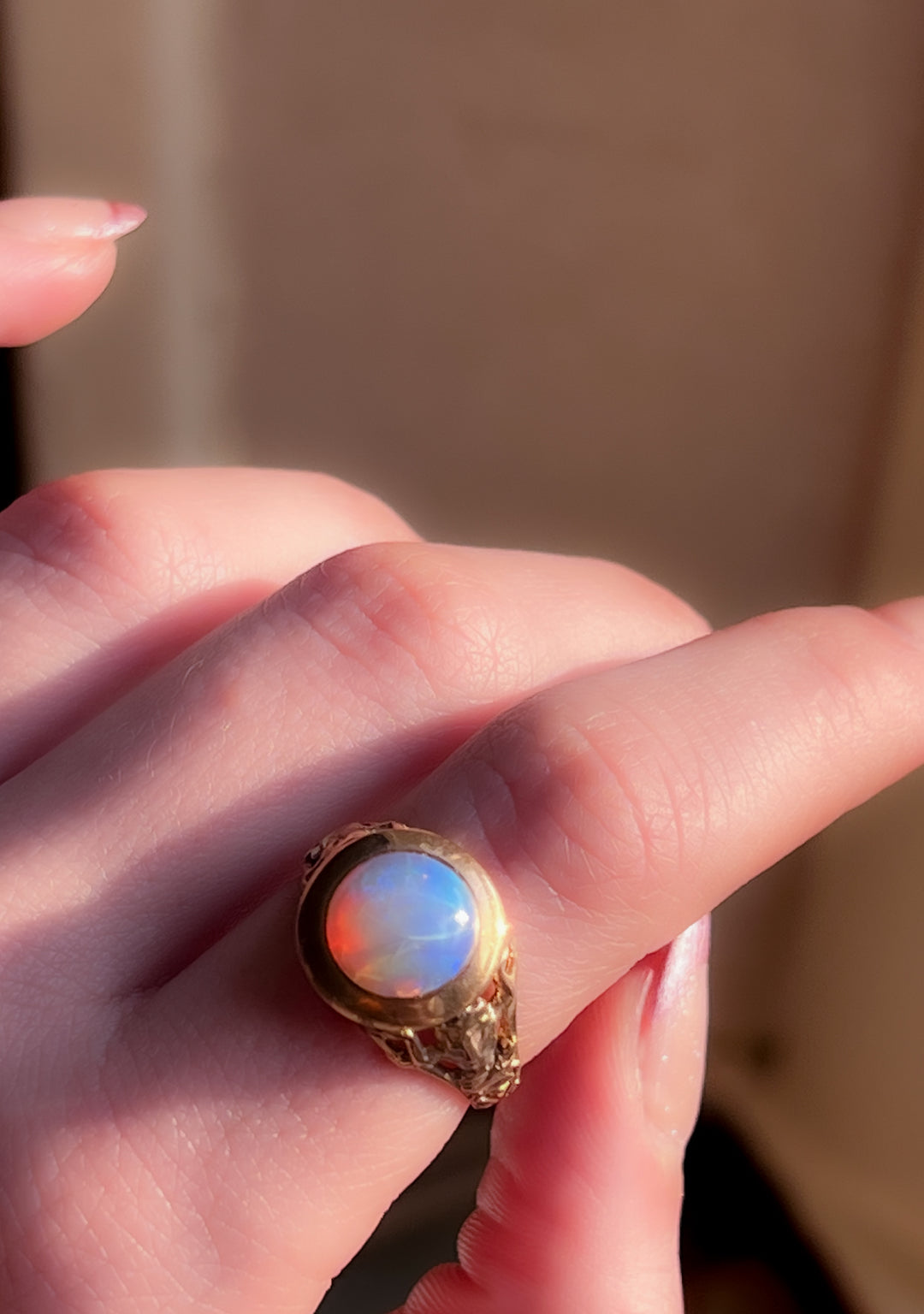 Exceptional Victorian Opal Conversion Ring