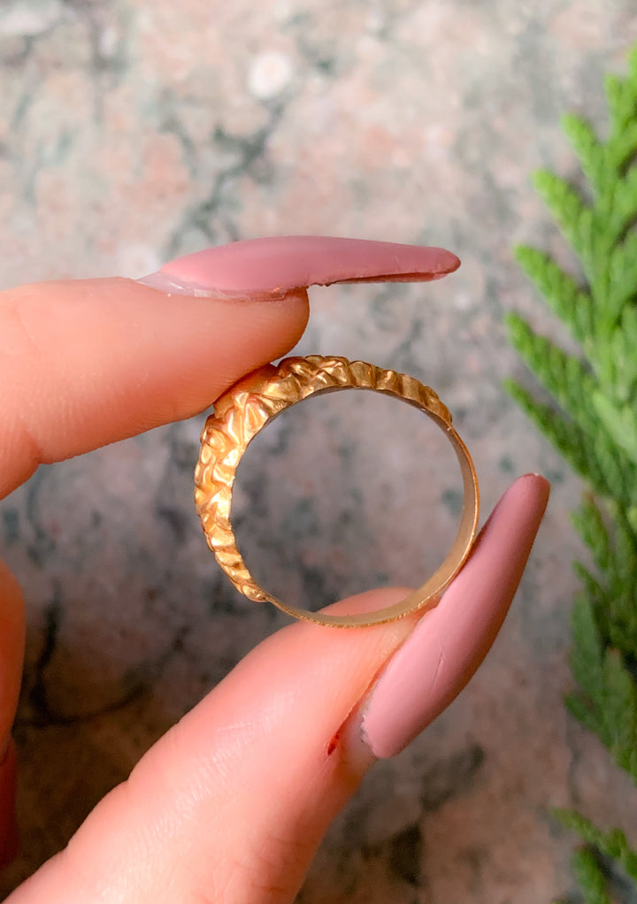 Exceptionally Rare Hollow Ring in 18k