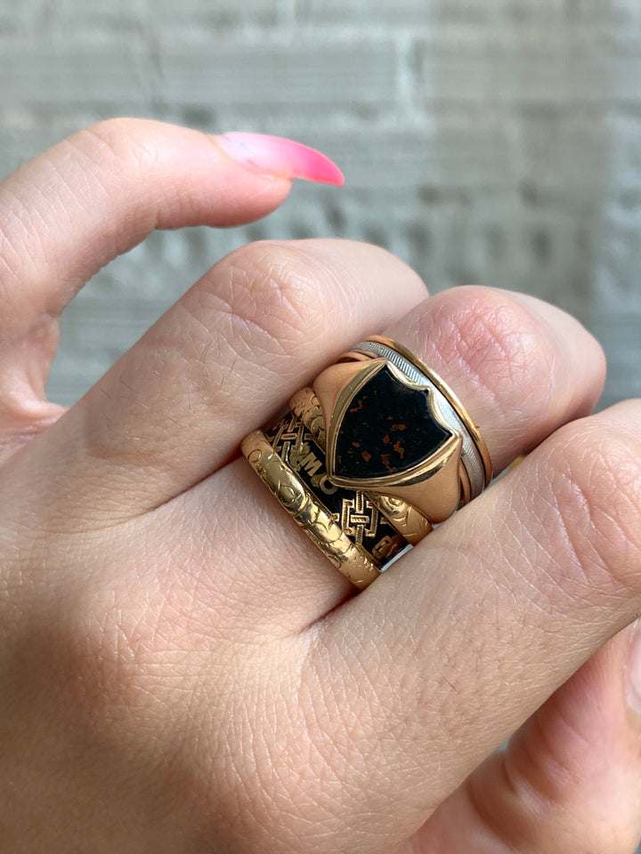 19th Century Bloodstone Signet Ring