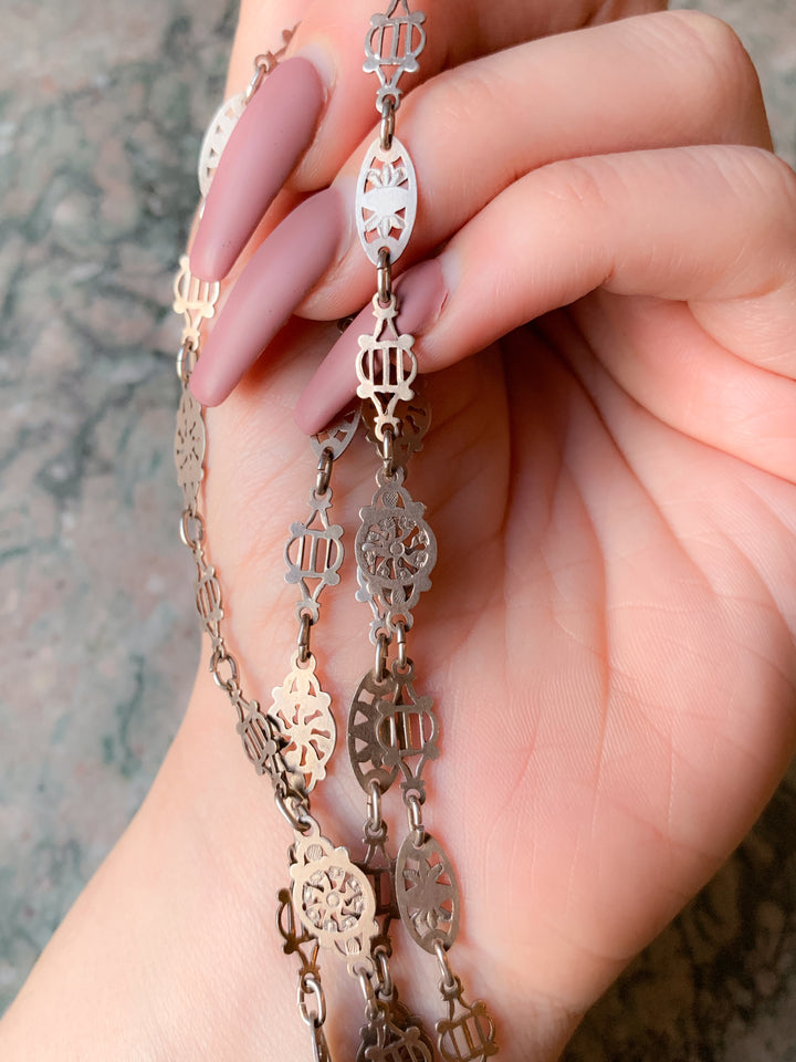 Sterling Medallion Chain