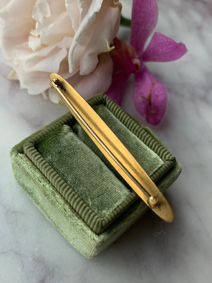 14k American Pansy Brooch