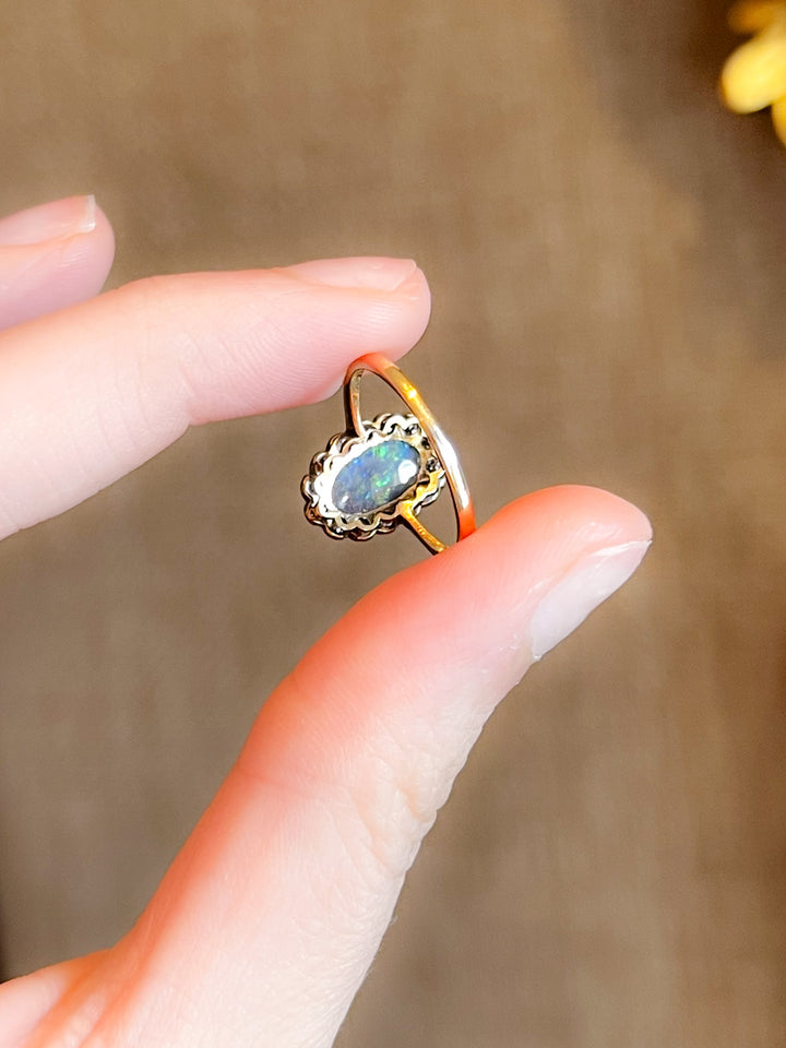 Outrageous Edwardian Opal Ring in 18k