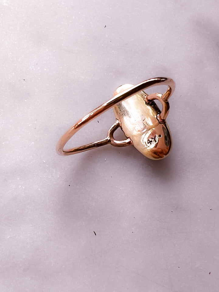 Antique Edwardian 14k & Amethyst Conversion Ring