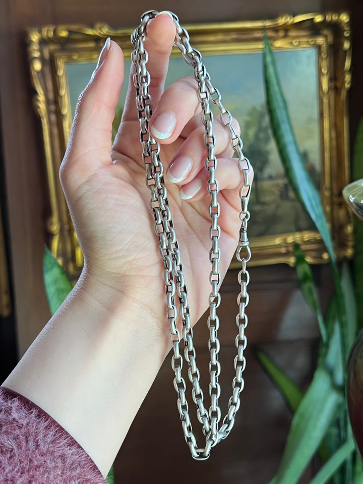 Sumptuous French Silver Butter Chain