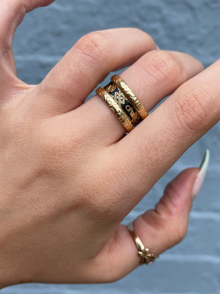 18k Memorial Band Honoring Richard Smith 1869