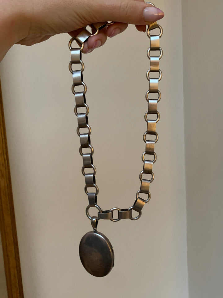 English Sterling Lover's Locket