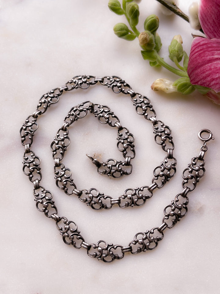 Sterling Silver Edwardian Collar Circa 1901