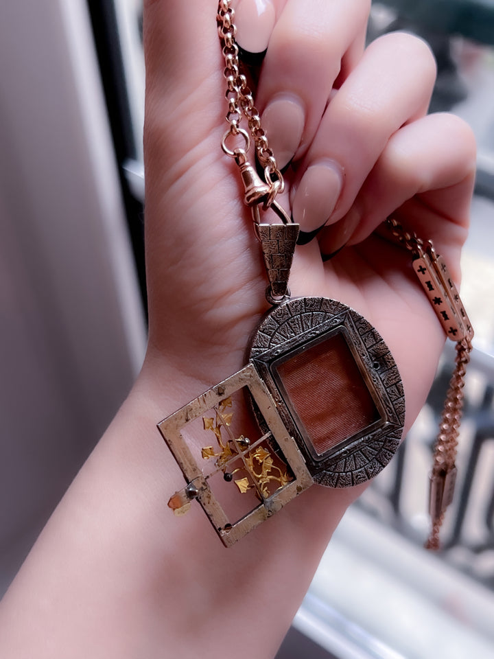 Exceptional French 19th Century Locket in Coin Silver