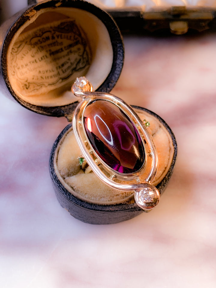 Superb Art Nouveau Conversion Ring