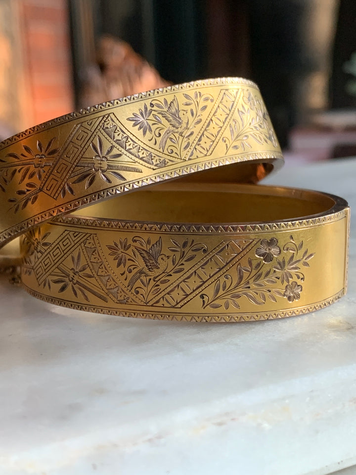 14ct Wedding Bangles / Bracelets c. 1860