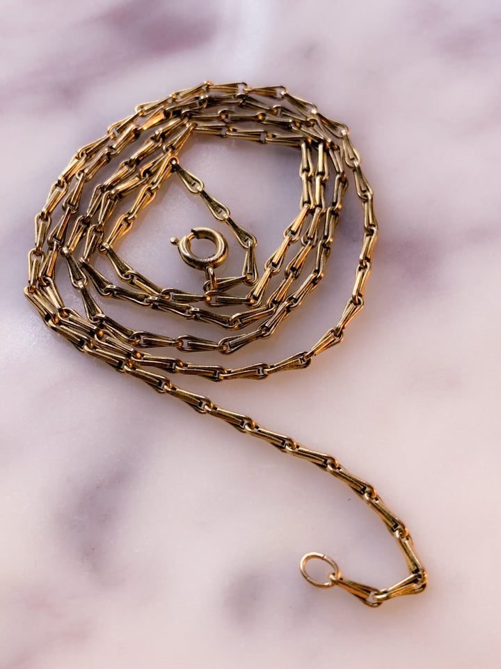 14k Ladder Chain Circa 1970s *Include Baci Chocolates*