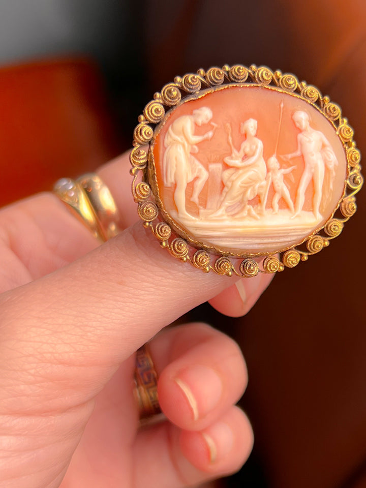 Rare Georgian Cameo of Mars + Venus at Vulcan’s Forgr