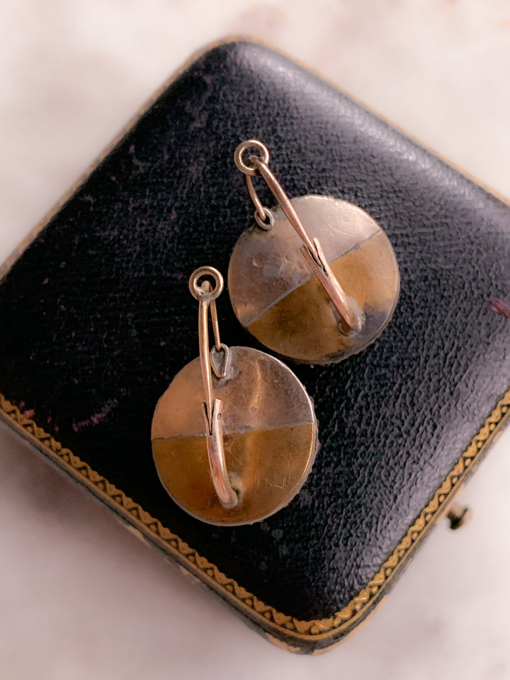 Cherry Bomb Victorian Garnet Earrings